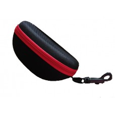 Safety Glasses Case -Black red stripe
